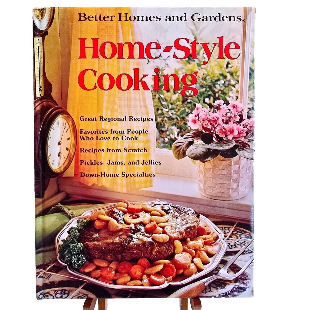 1975 Better Homes Gardens Home-Style Cooking1st Print Cookbook + Ephemera
